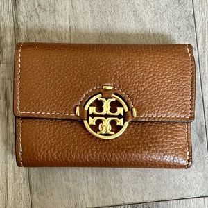Tory Burch "Miller" Medium Leather Flap Wallet